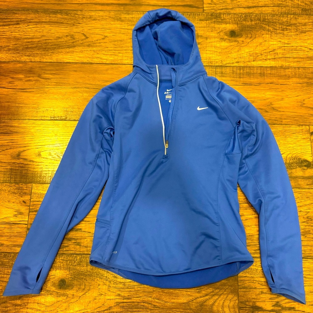 Nike Women's Blue Hooded Jacket